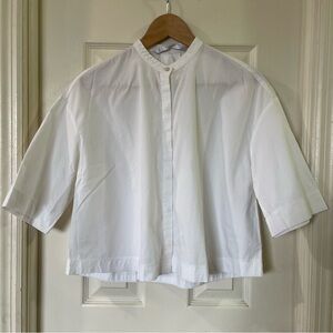 Zara Trafaluc White Button-Up Shirt